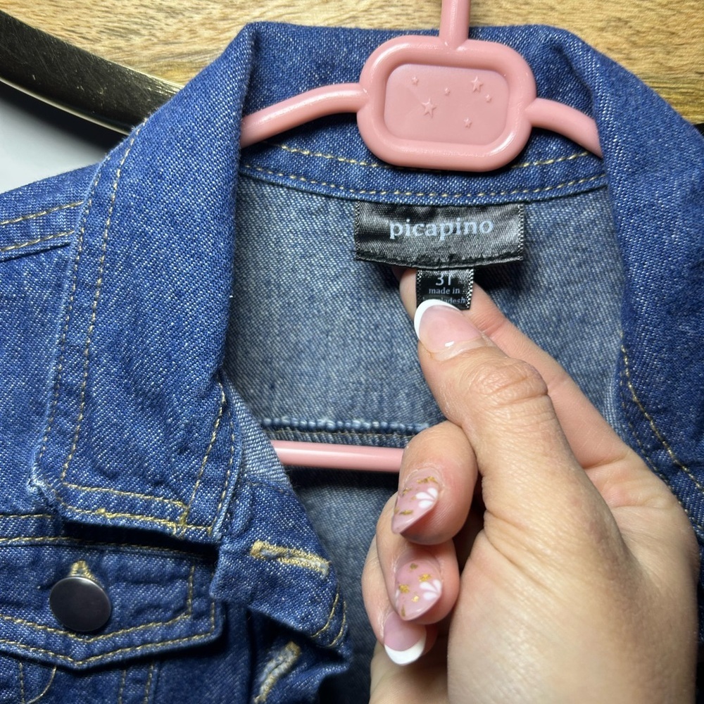 Kids Blue Jean Jacket - Picture 3 of 5